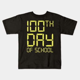 100th Day of School - Digital Clock Edition Kids T-Shirt